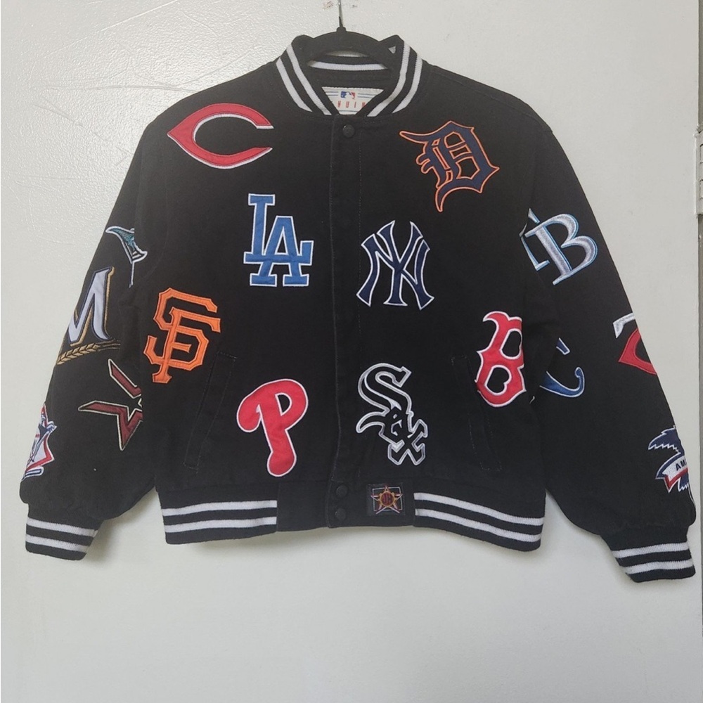 JH Design Kid's Varsity Jacket Baseball Bomber Jacket, ages: 9-10
